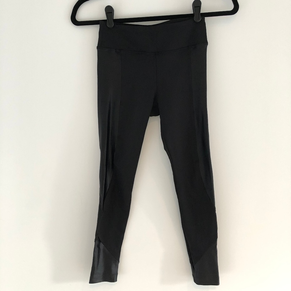 Koral Black Cropped Yoga Pants